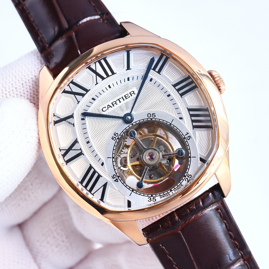 Cartier True Flywheel KF1 Rotonde de Cartier Tourbillon Cadran Love Tourbillon Watch