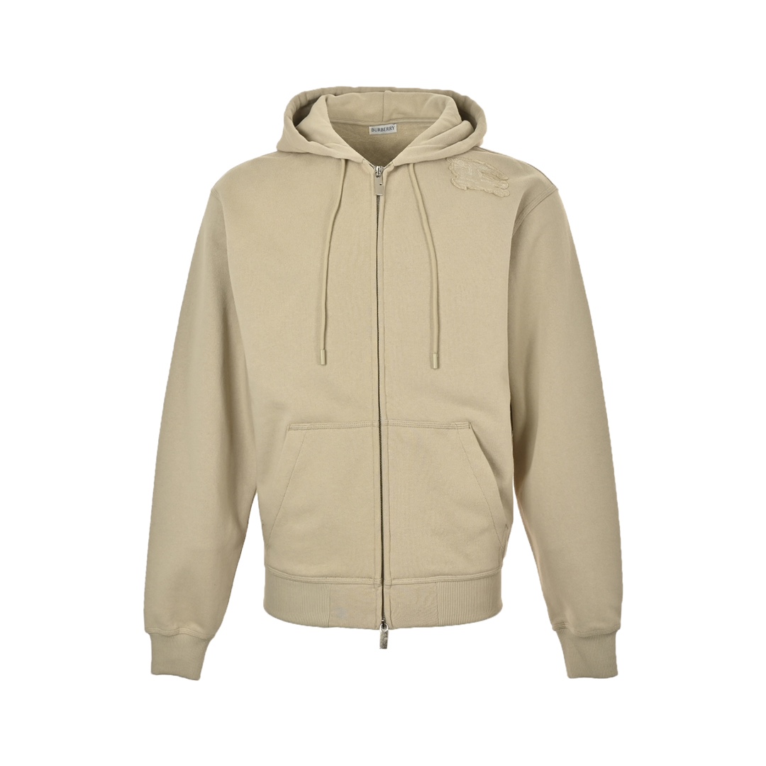 Burberry 24Fw shoulder warhorse patch zip-up hooded sweatshirt jacket