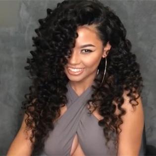 New BIG CULRY 2 COLORS BASIC CAP WIG