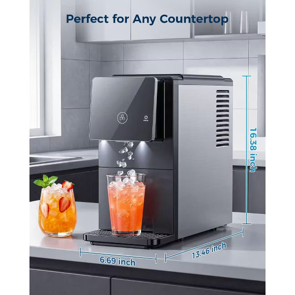 🔥clearance sale🔥Countertop Nugget Ice Maker with One-Touch Dispensing – 33lbs/Day Production