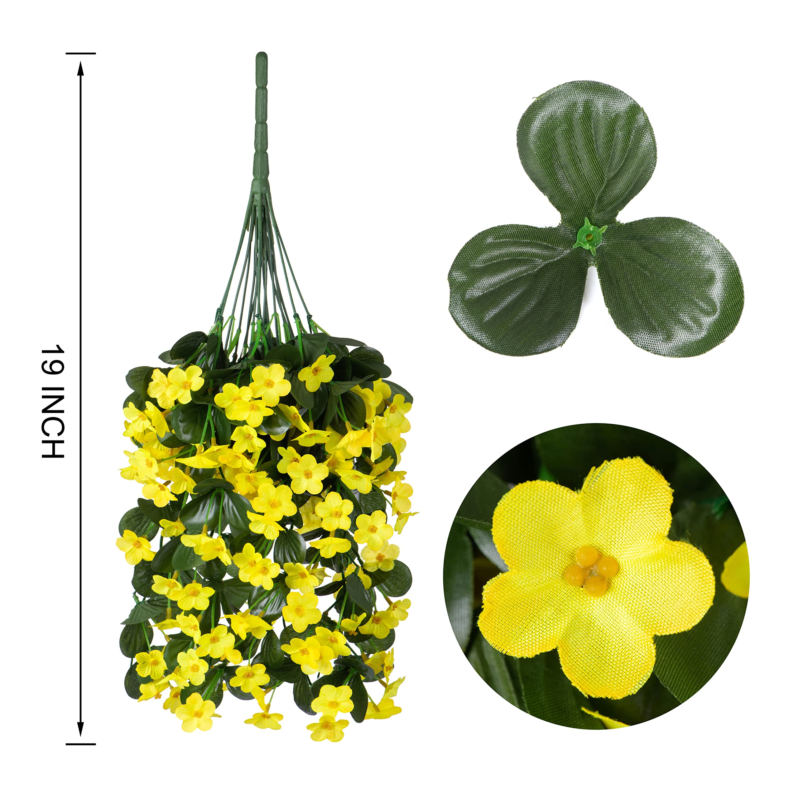 🔥Cozy Fall Decor Sale🔥Artificial Faux Silk UV-Resistant Realistic Violet Orchid Vine