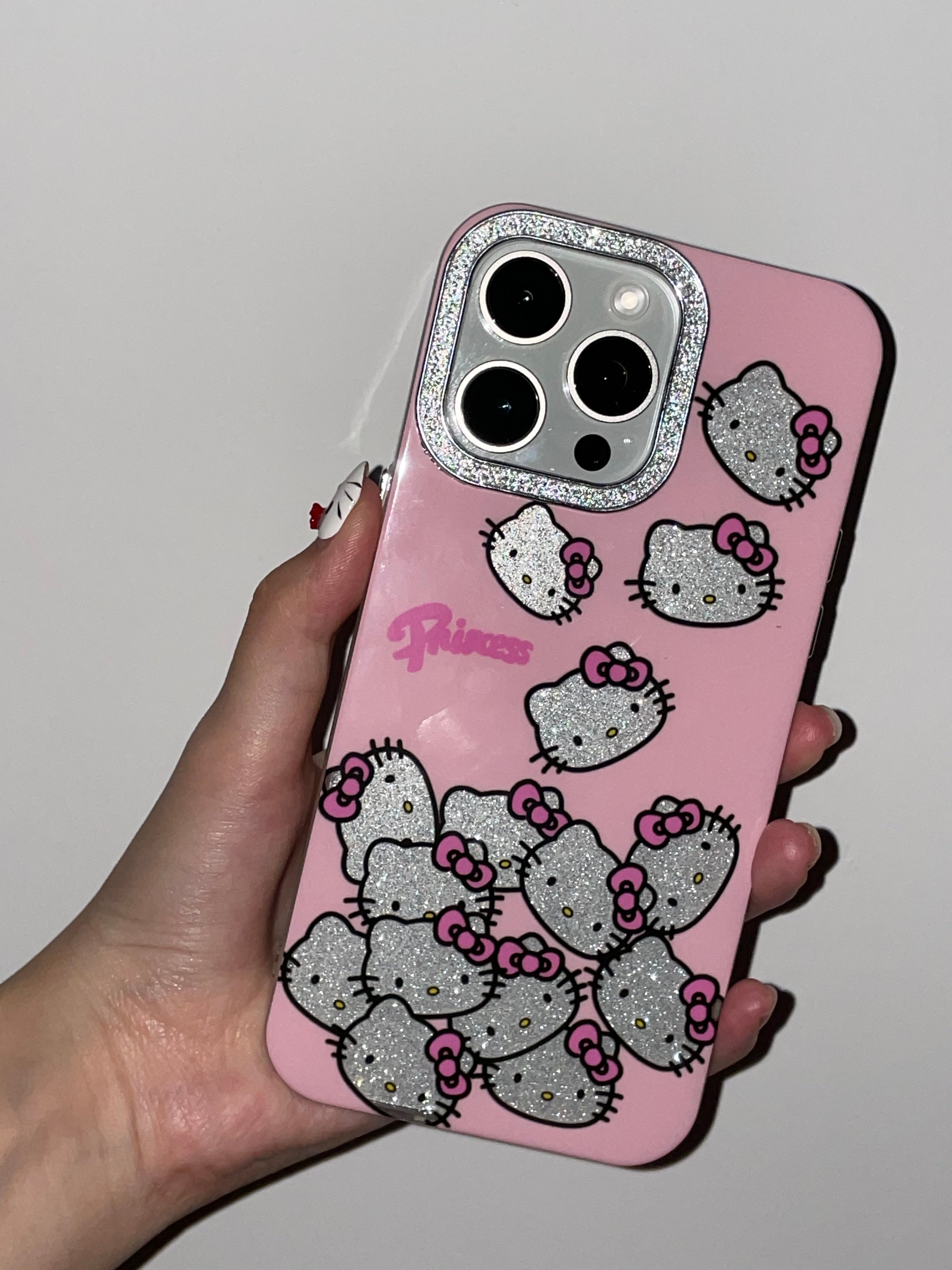 Sanrio Hellokitty Sparkling Rhinestone Cute Kawaii Phone Case