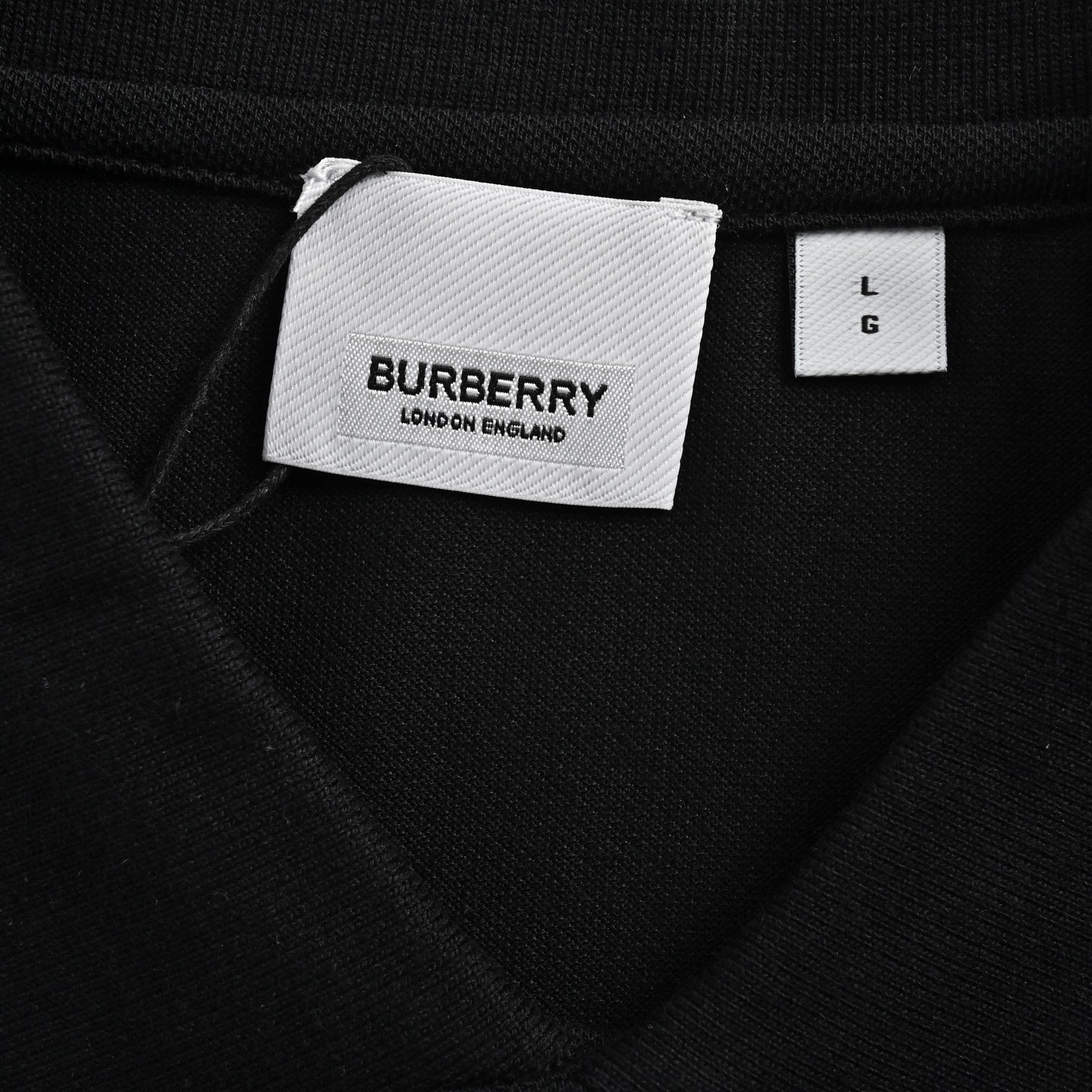 Burberry 25ss horizontal striped warhorse print Polo short sleeve