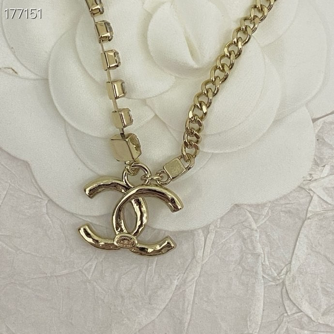 CHAN 24 rhinestone necklace