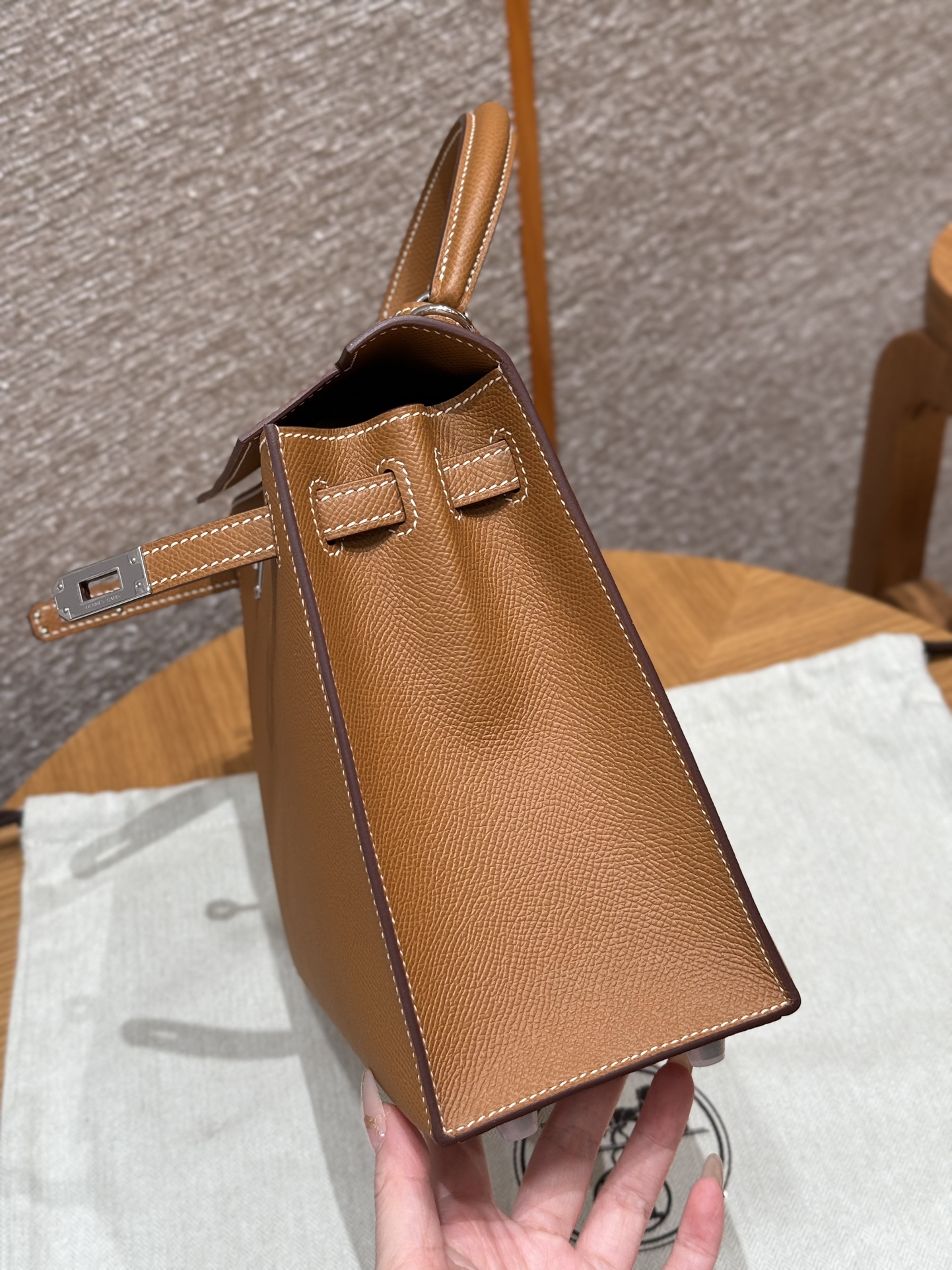 Hermès Kelly 37gold Handbag(Handmade to order)