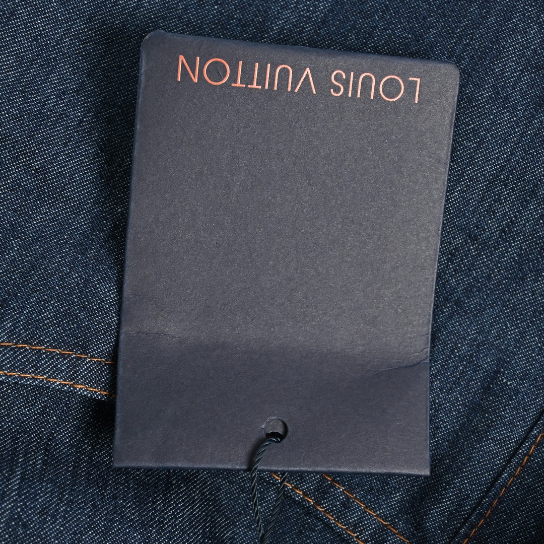 Louis Vuitton 24ss cord embroidered denim shorts