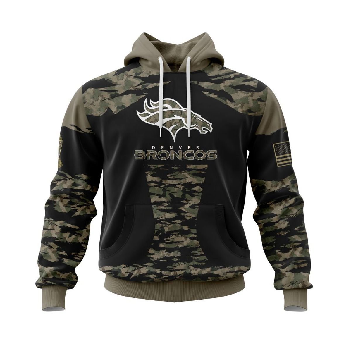 DENVER BRONCOS 3D HOODIE FLAG107