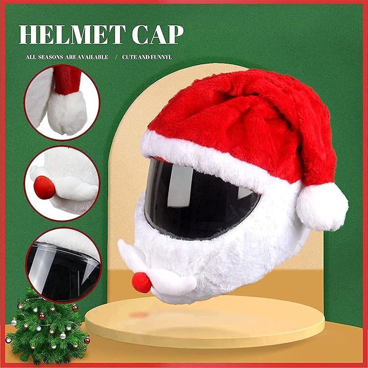 2021 Christmas Santa Claus Helmet Cover