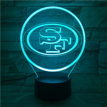 SAN FRANCISCO 49ERS 3D LED LIGHT LAMP