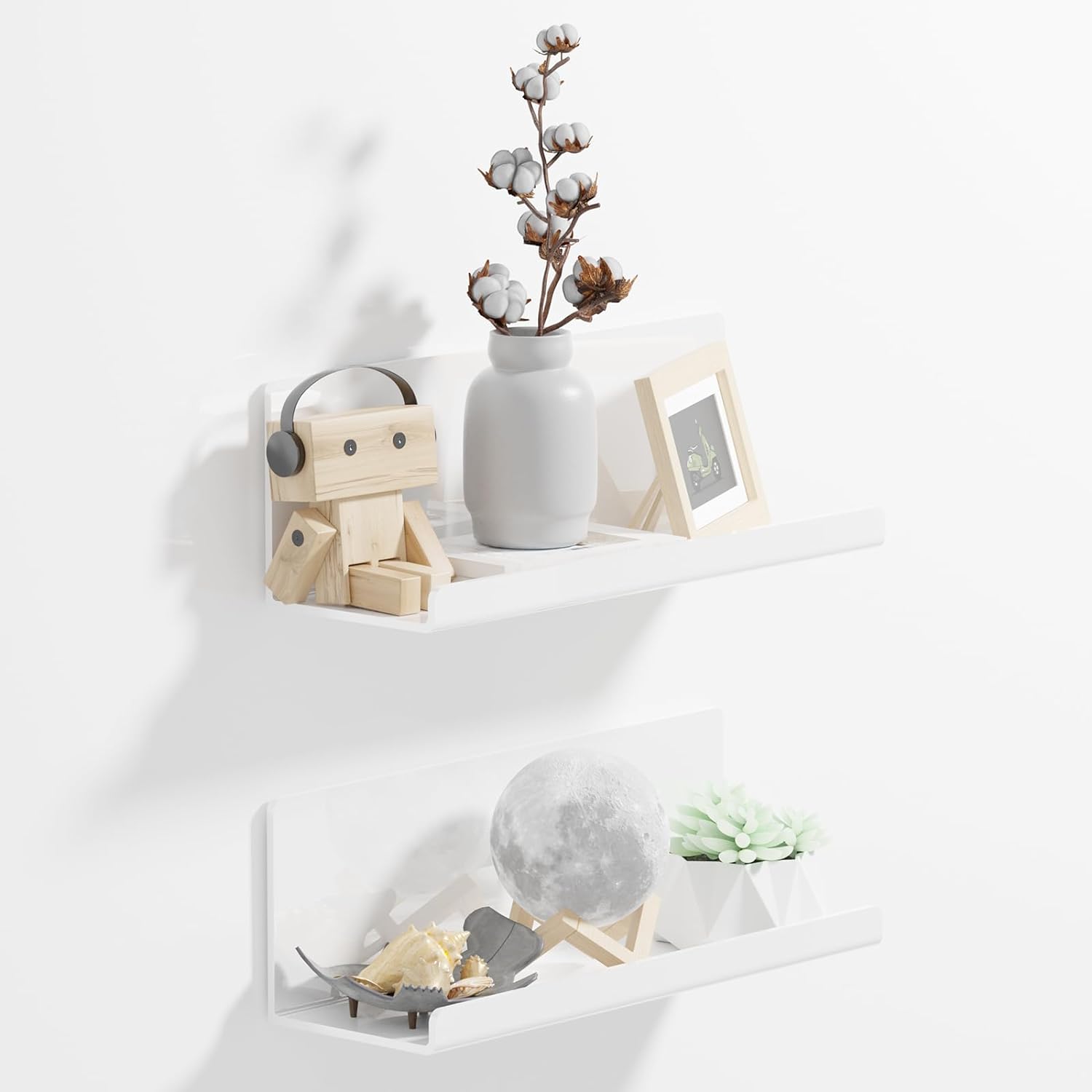 Acrylic Floating Shelves for Wall No Drilling