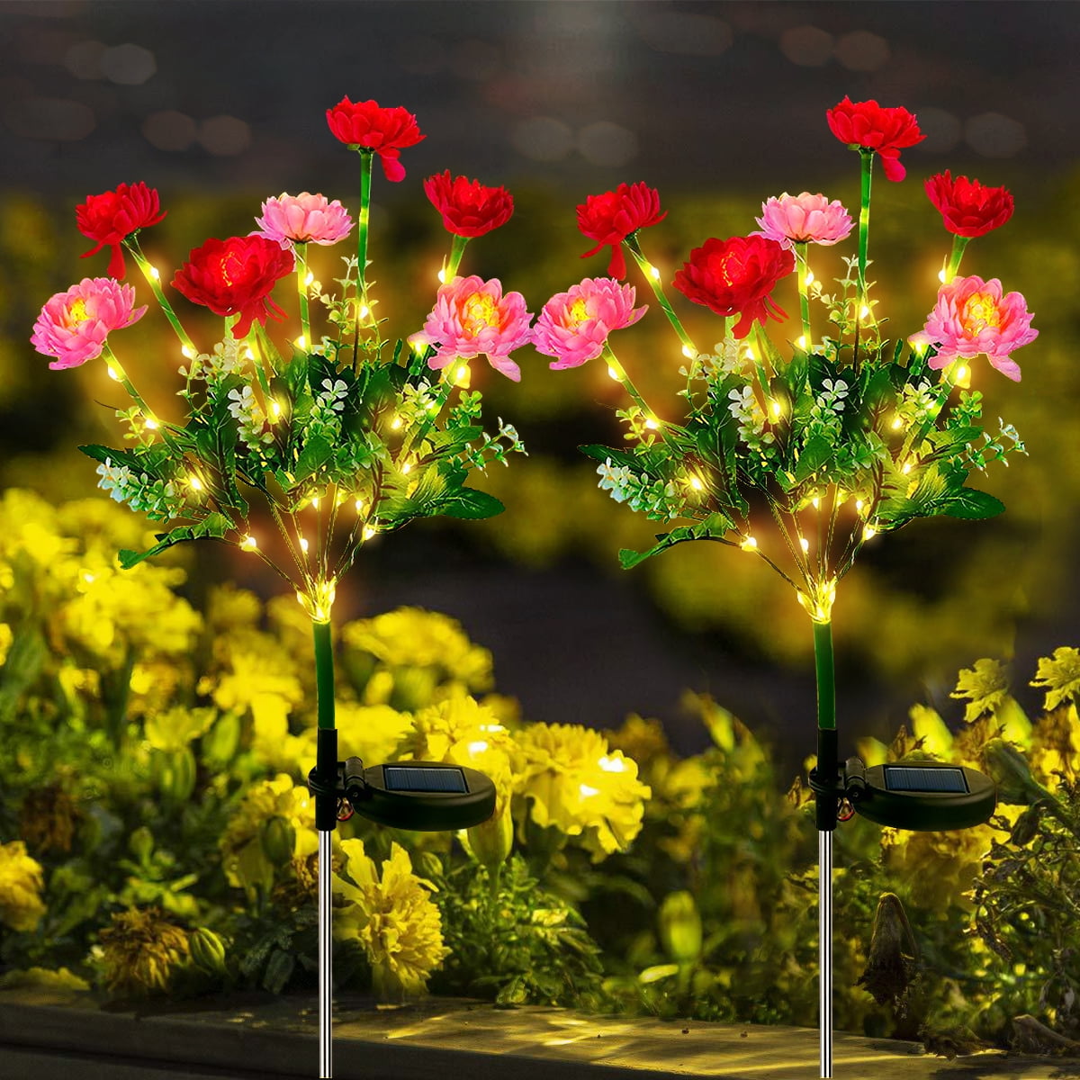 🔥CHRISTMAS ON SALE🔥Solar 7-Head Snow Lotus Flower Lights