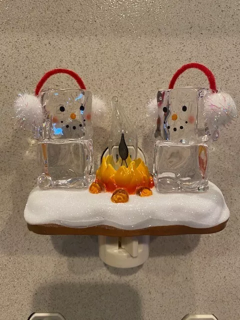 🌲🧊Cute Christmas Ice Cube Bonfire Night Lights