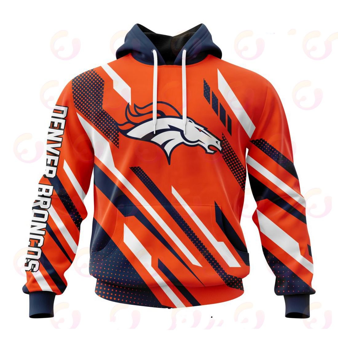 DENVER BRONCOS 3D HOODIE SPECIAL MOTOCROSS CONCEPT