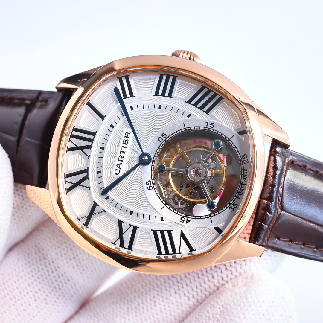 Cartier True Flywheel KF1 Rotonde de Cartier Tourbillon Cadran Love Tourbillon Watch