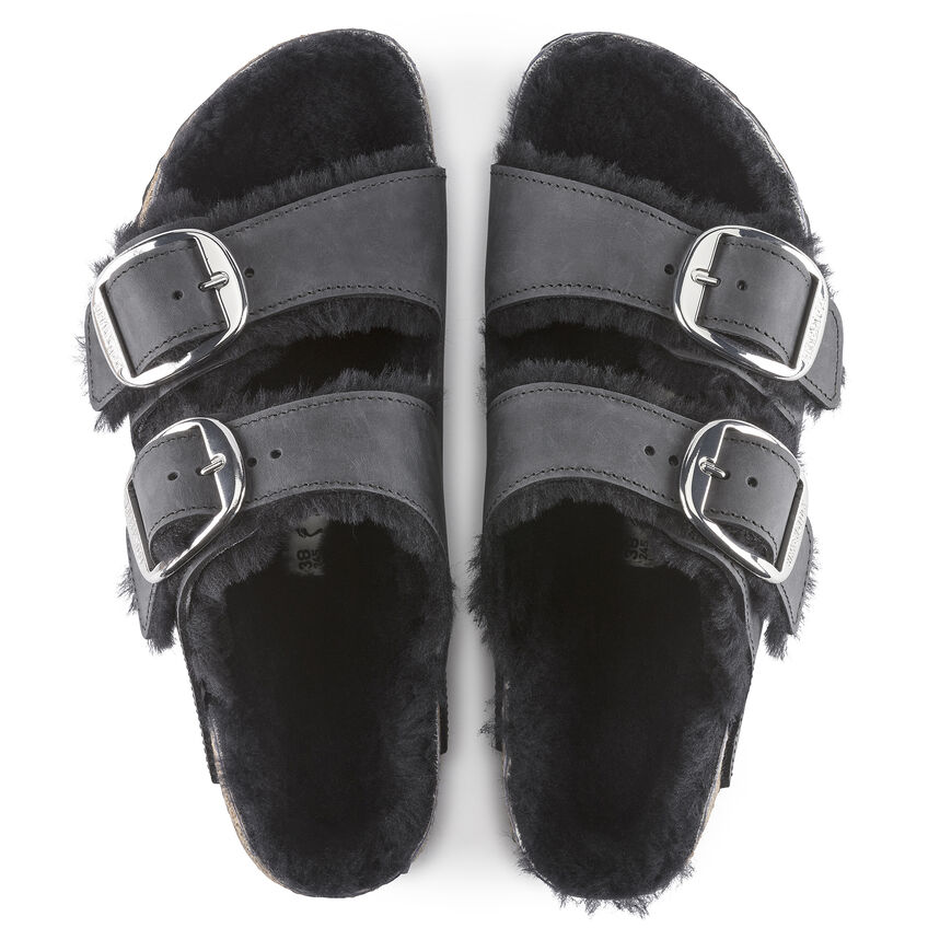 Arizona Big Buckle Shearling Oiled Leather B-13268