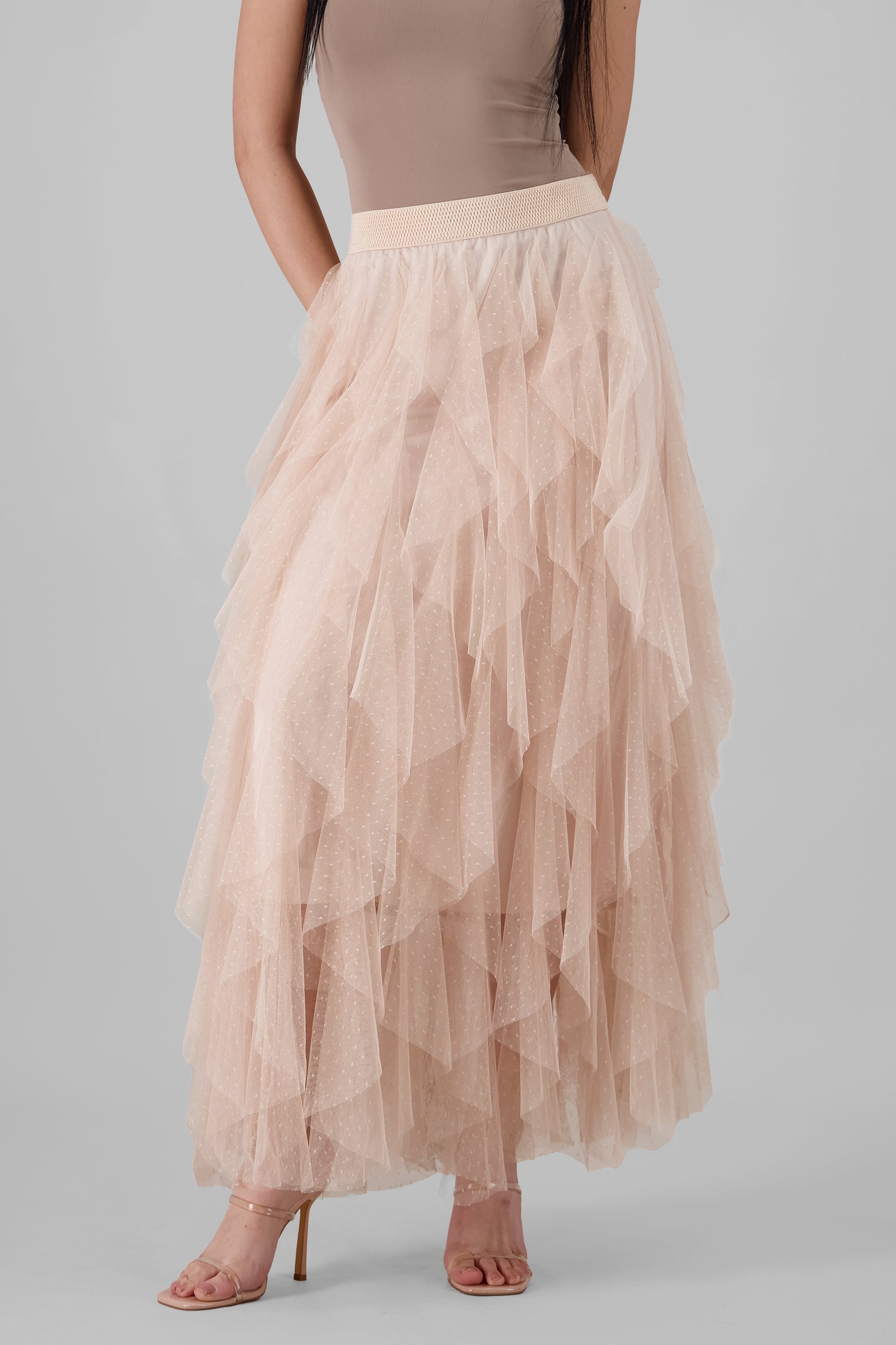 Maxi Skirt with Ruffles