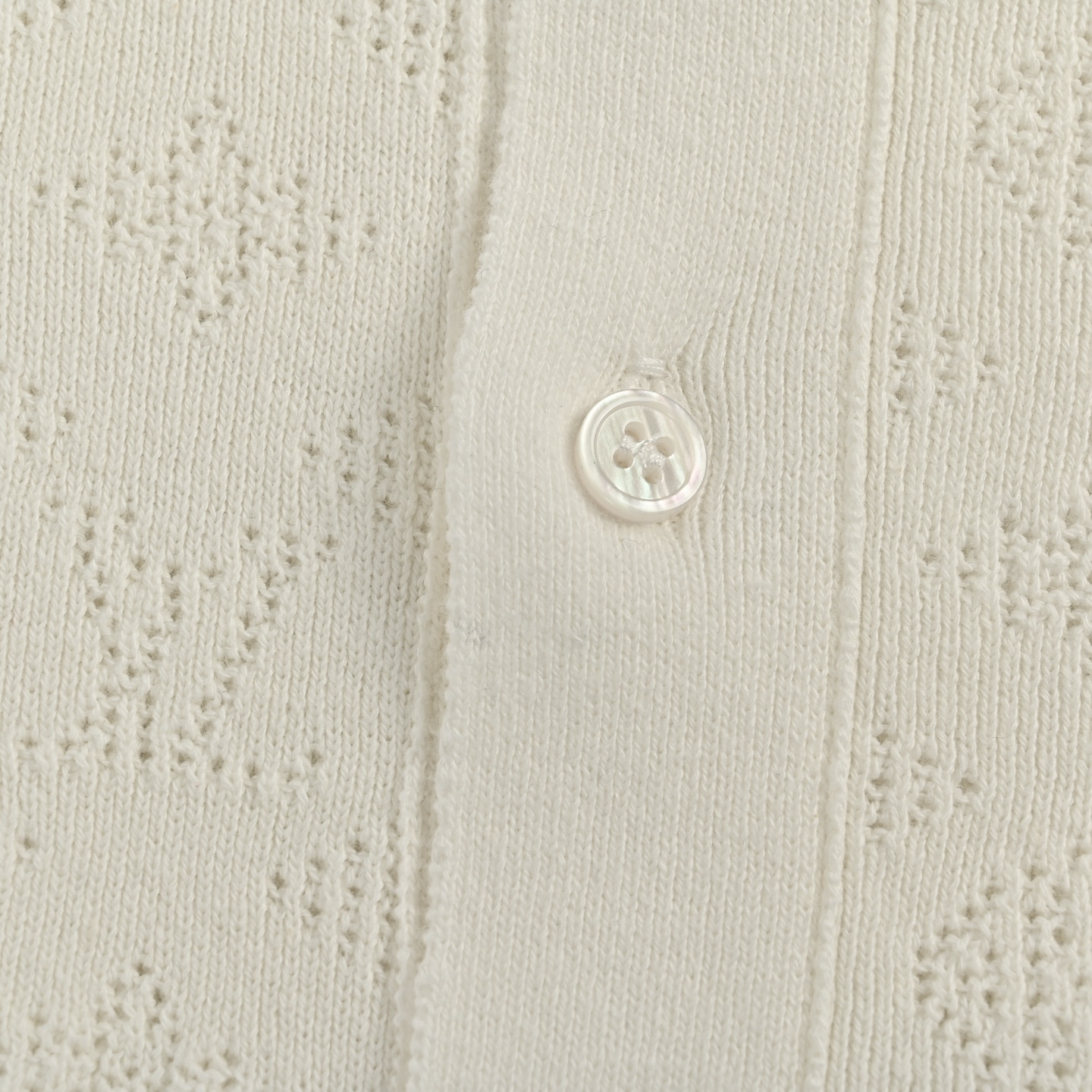 Louis Vuitton 24ss hollow monogram knitted short-sleeved cardigan