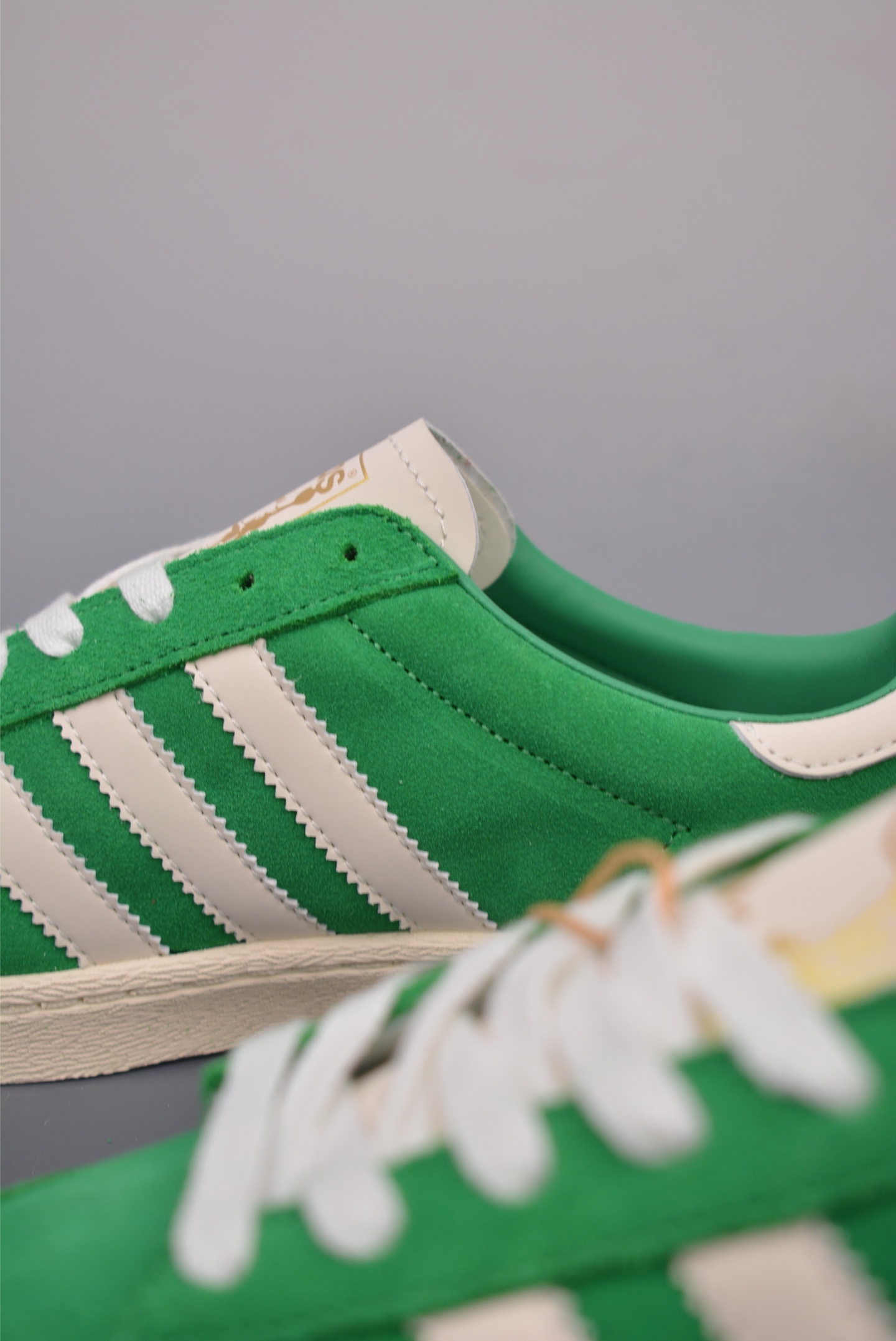 Adidas originals JABBAR LOW green beige white gold label JI3431