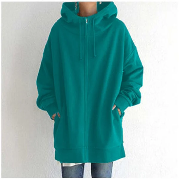 (🎁2024 New Year Hot Sale🎁)Women's Autumn/Winter Zipper Hooded Sweater