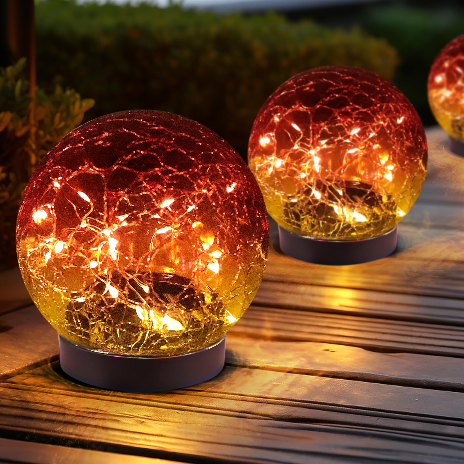 🔥Mother's Day Sale - 50% OFF🔥Cracked Glass Ball Solar Lights