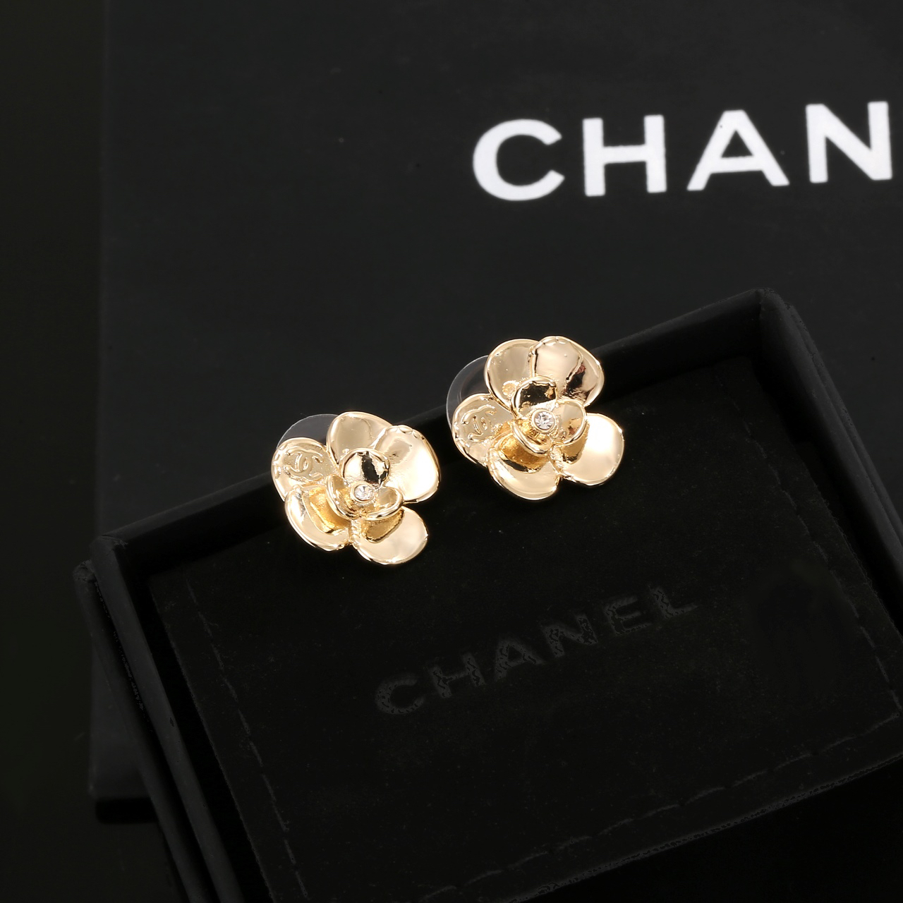 Chanel Camellia Earrings