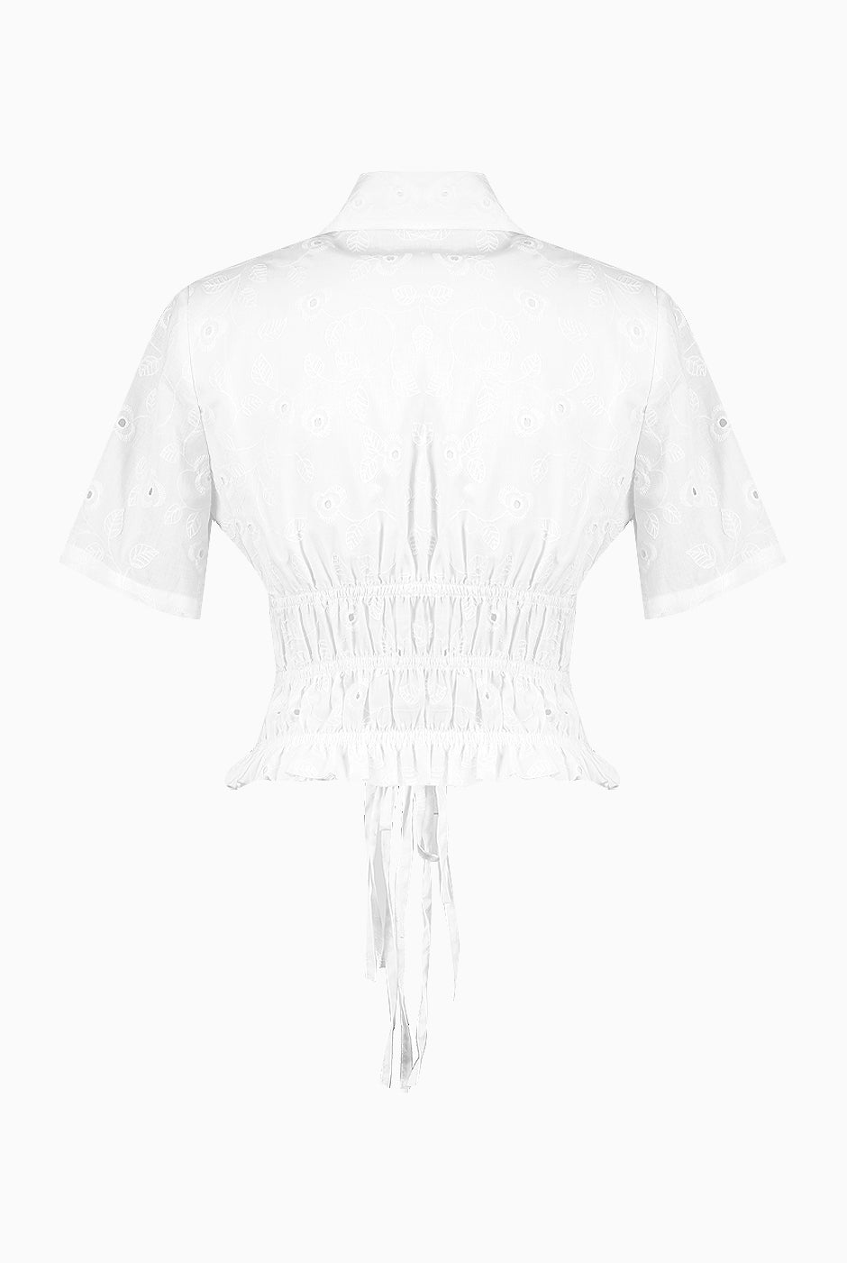 Blusa de manga corta y cintas