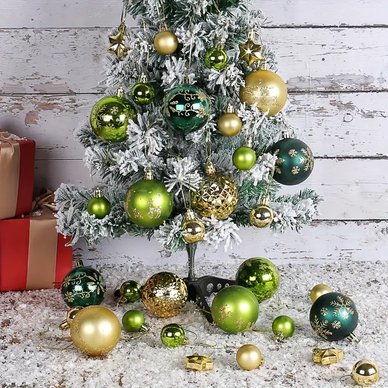 🌲🌲(40-44)Piece Deluxe Shatterproof Christmas Ball Ornaments Set