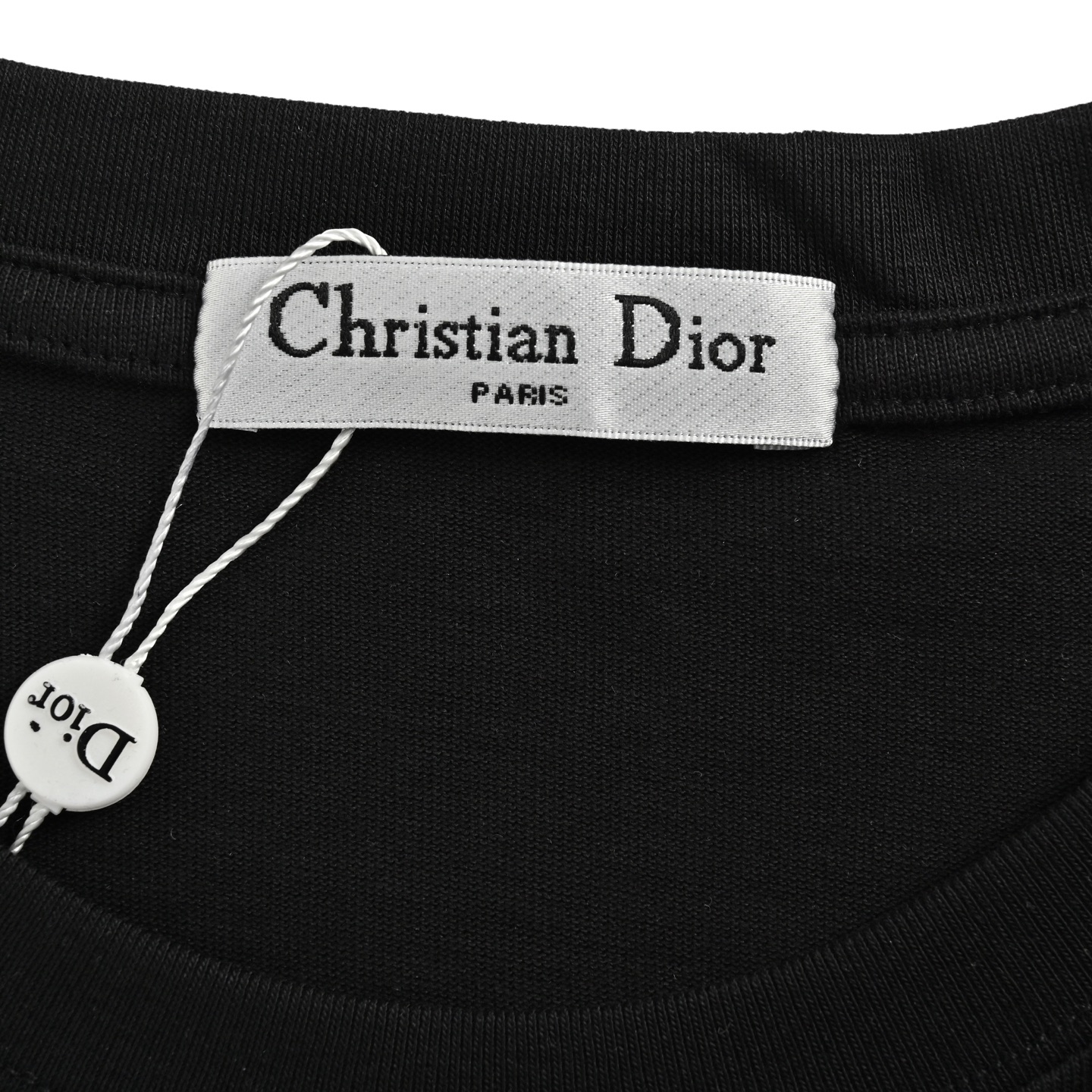 Dior 24ss small letter embroidered short sleeve