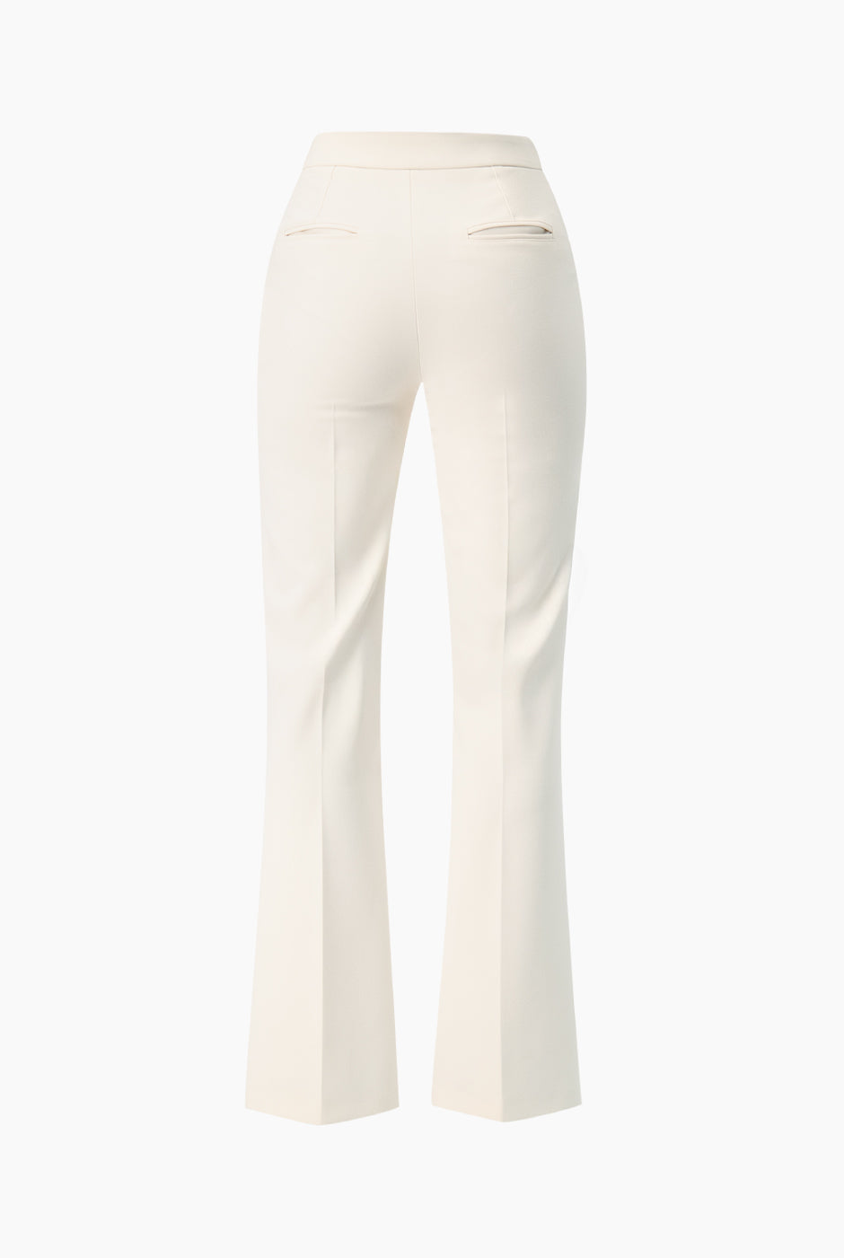 Pantalon recto liso con bolsillos