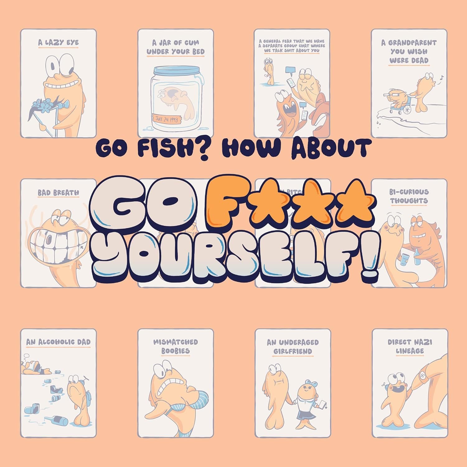 🔥Go F**k Yourself - The Go Fish Game of Life's Little HumiliationsGo 😂