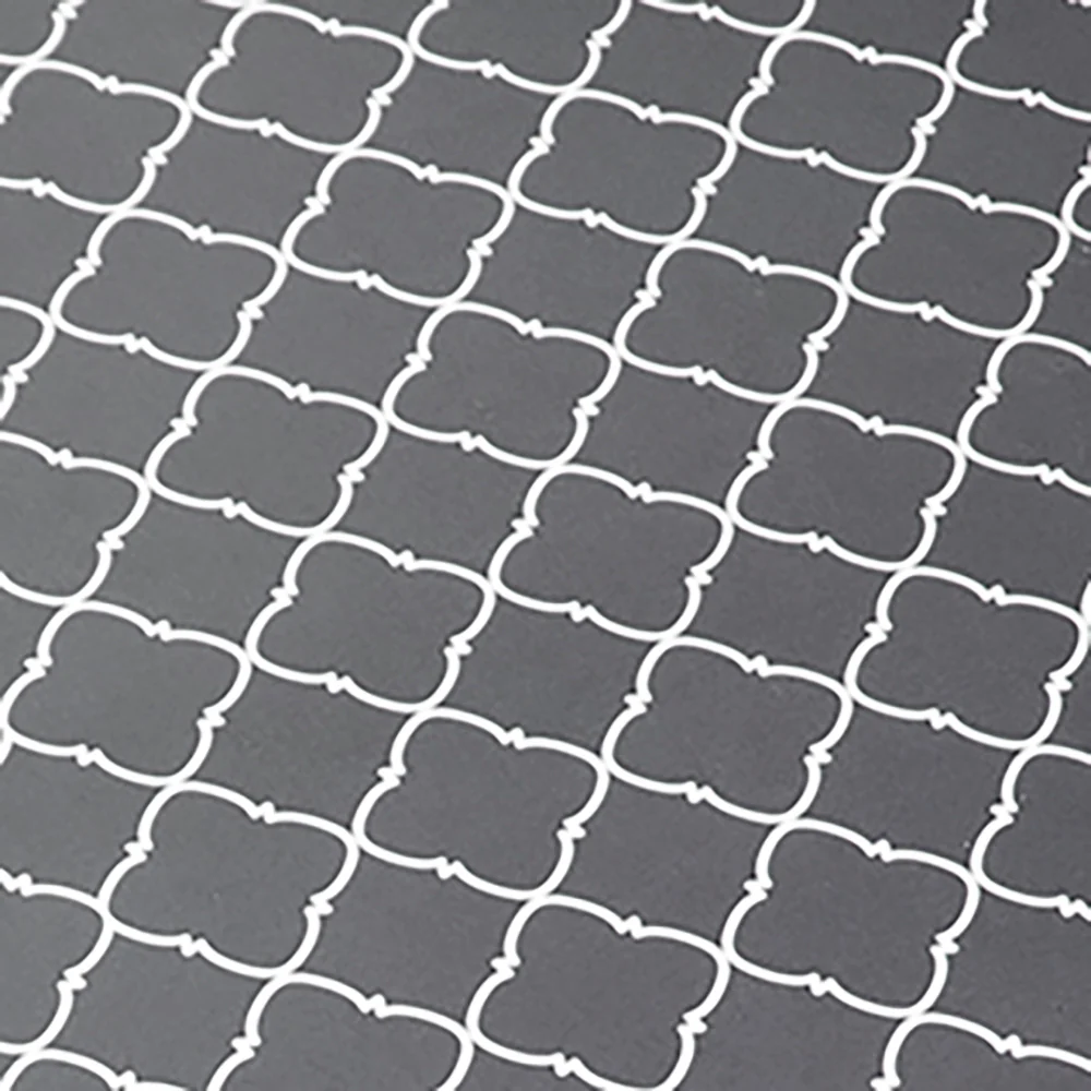 Home Basics Multi-Purpose Folding Table, Lattice Gray, 15x19x25.5 Inches