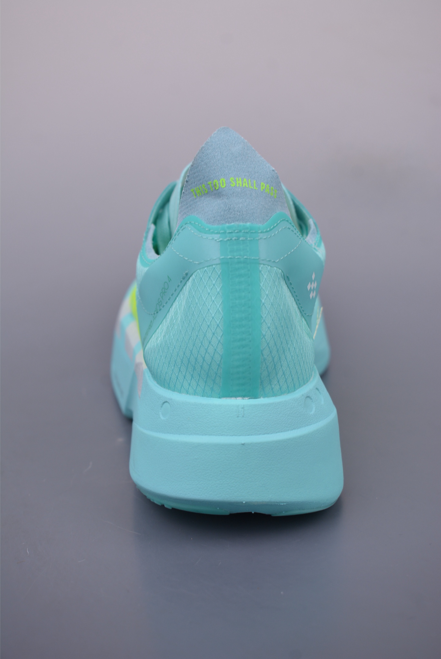 Adidas Adizero Adios Pro Evo 4 Running Shoes Network Light Blue Fluorescent Green JR1251