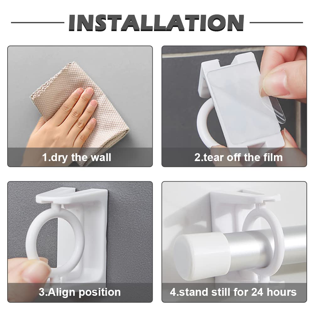 🔥 Last Day Promotion[49% OFF]-Nail-free Adjustable Swivel Rod Bracket Holders-BUY 3 SETS GET 1 SET FREE NOW