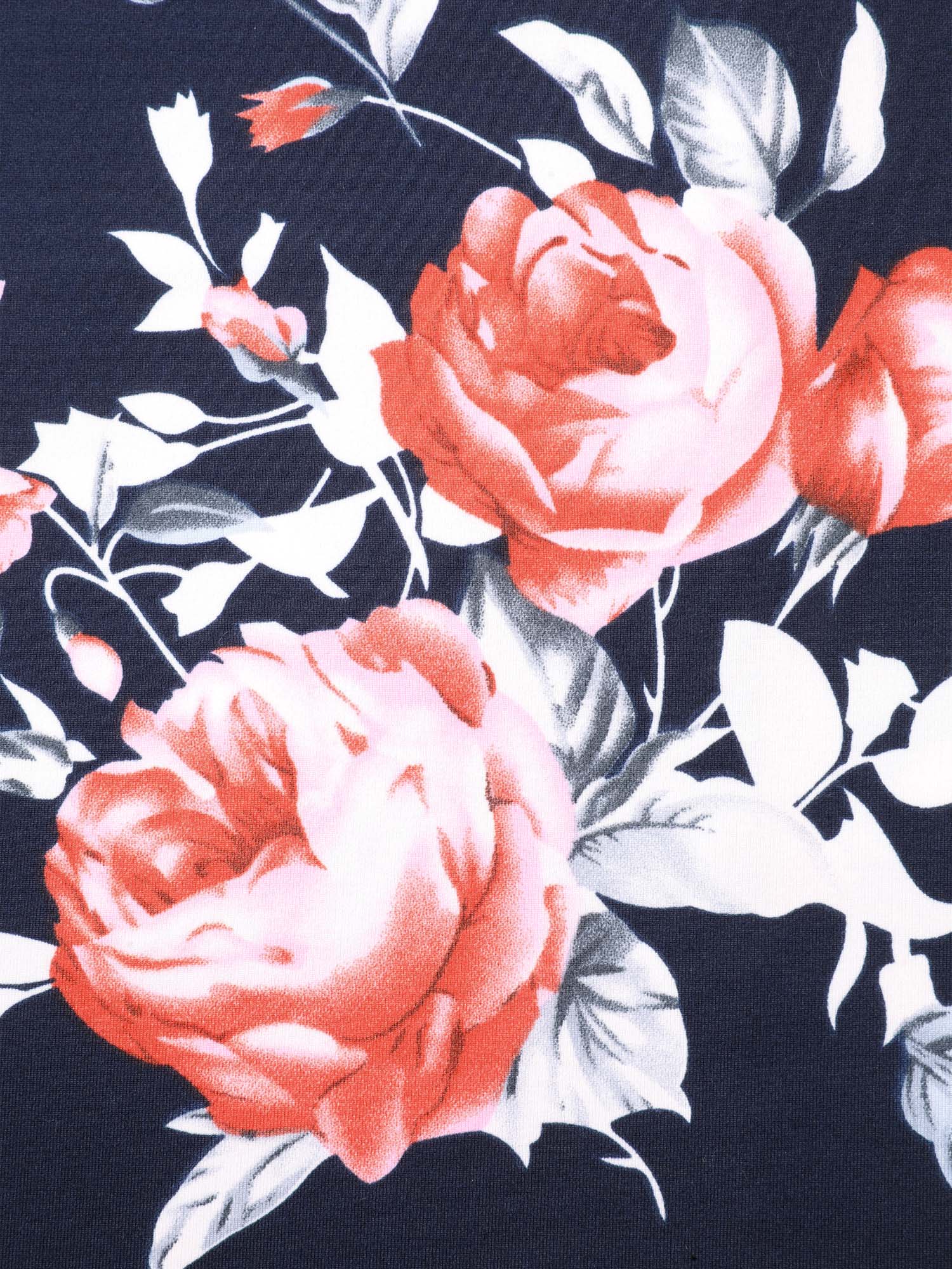 Rosy Print Halter Neck Top