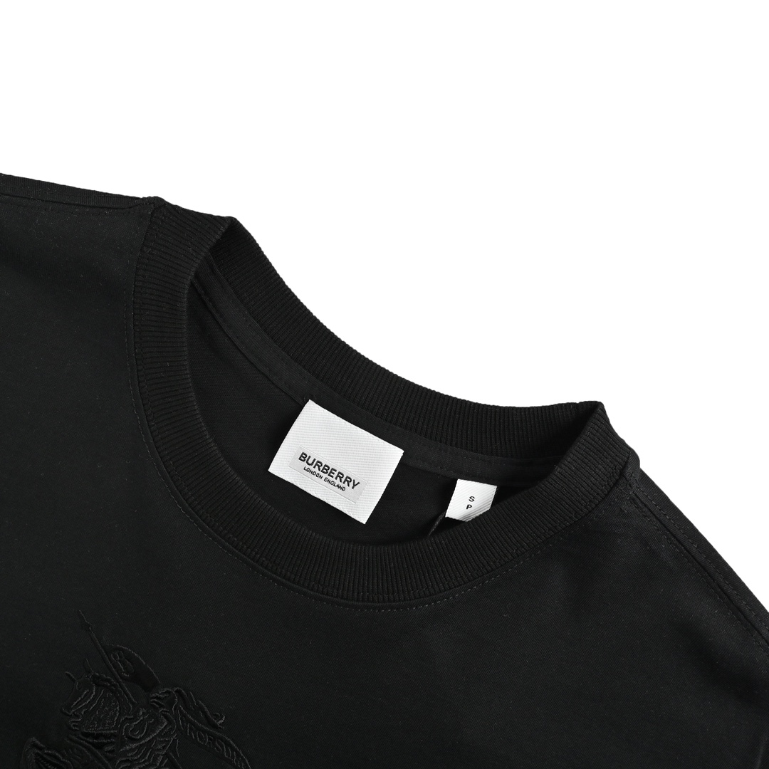 Burberry 24ss chest knight horse embroidered short sleeves