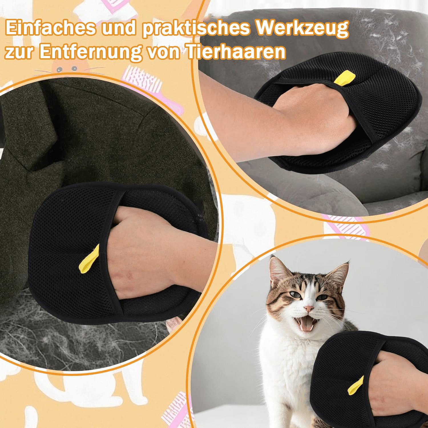 🔥Letzter Tag 49% Rabatt🔥Handschuhe zur Tierhaarentfernung