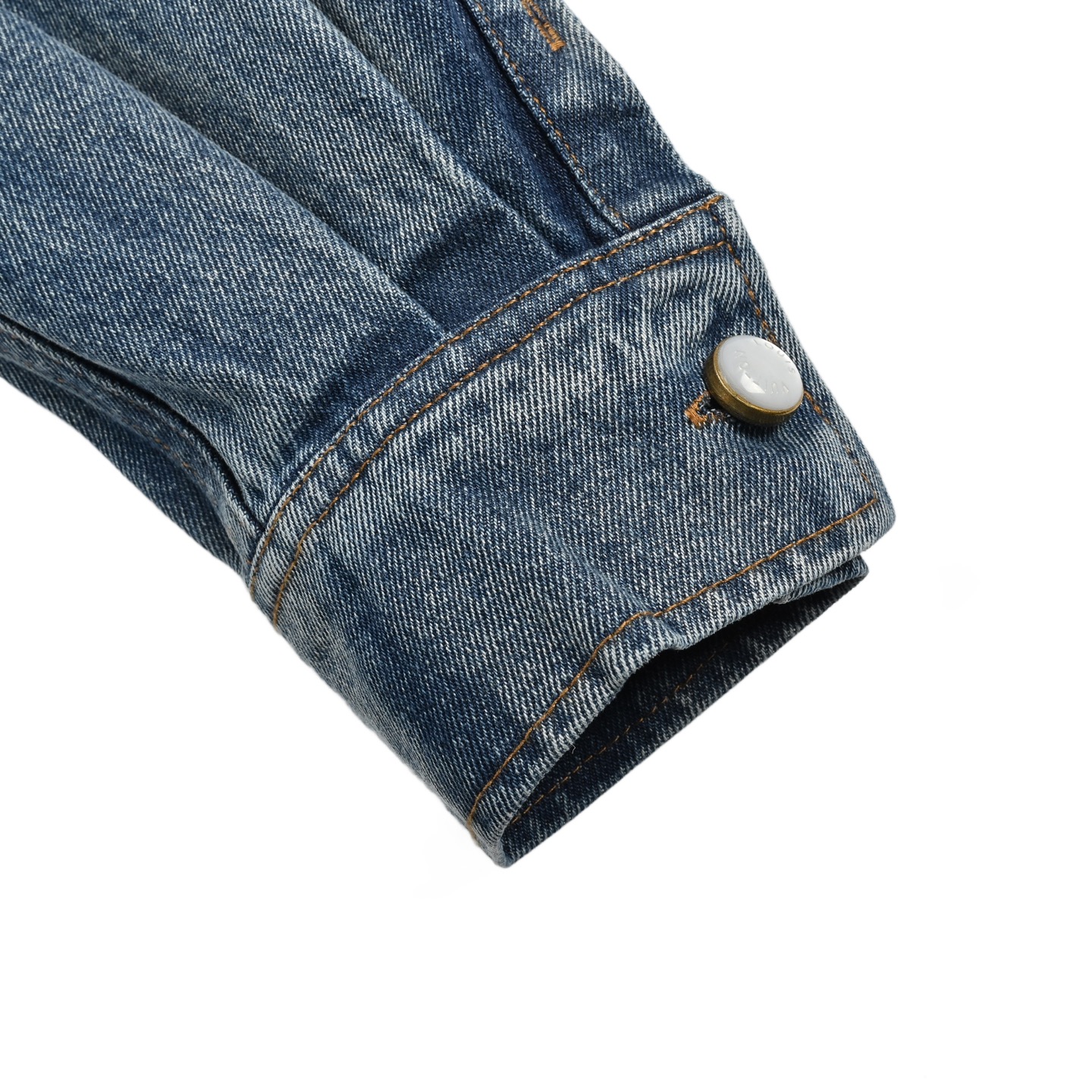 Louis Vuitton 24Fw sun-faded washed denim jacket