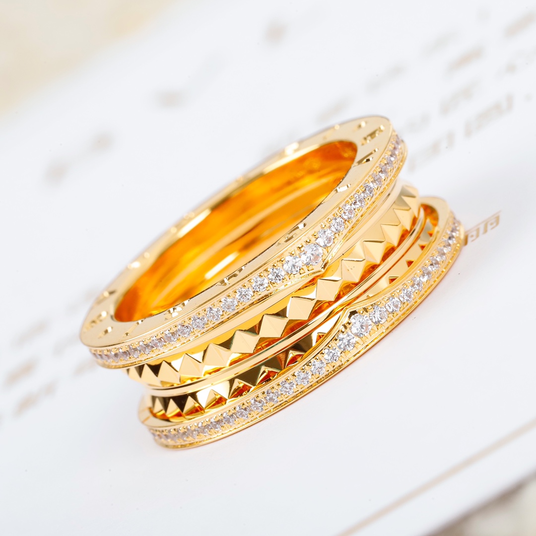 Bulgari narrow diamond ring