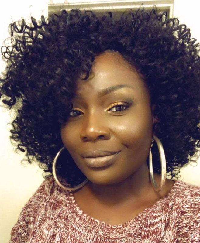 Luna C46 Afro Kinky Curly Wig with Bangs for African American