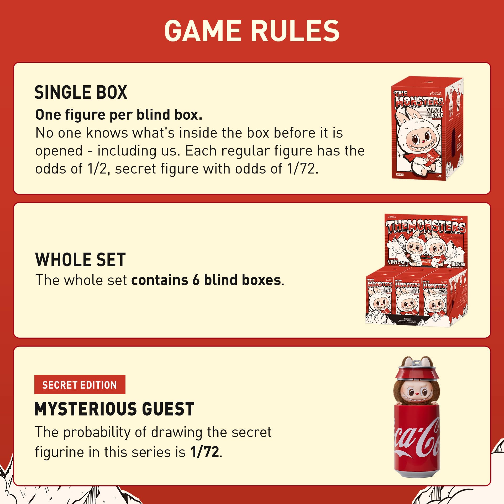 THE MONSTERS COCA-COLA SERIES-VinylFace Blind Box