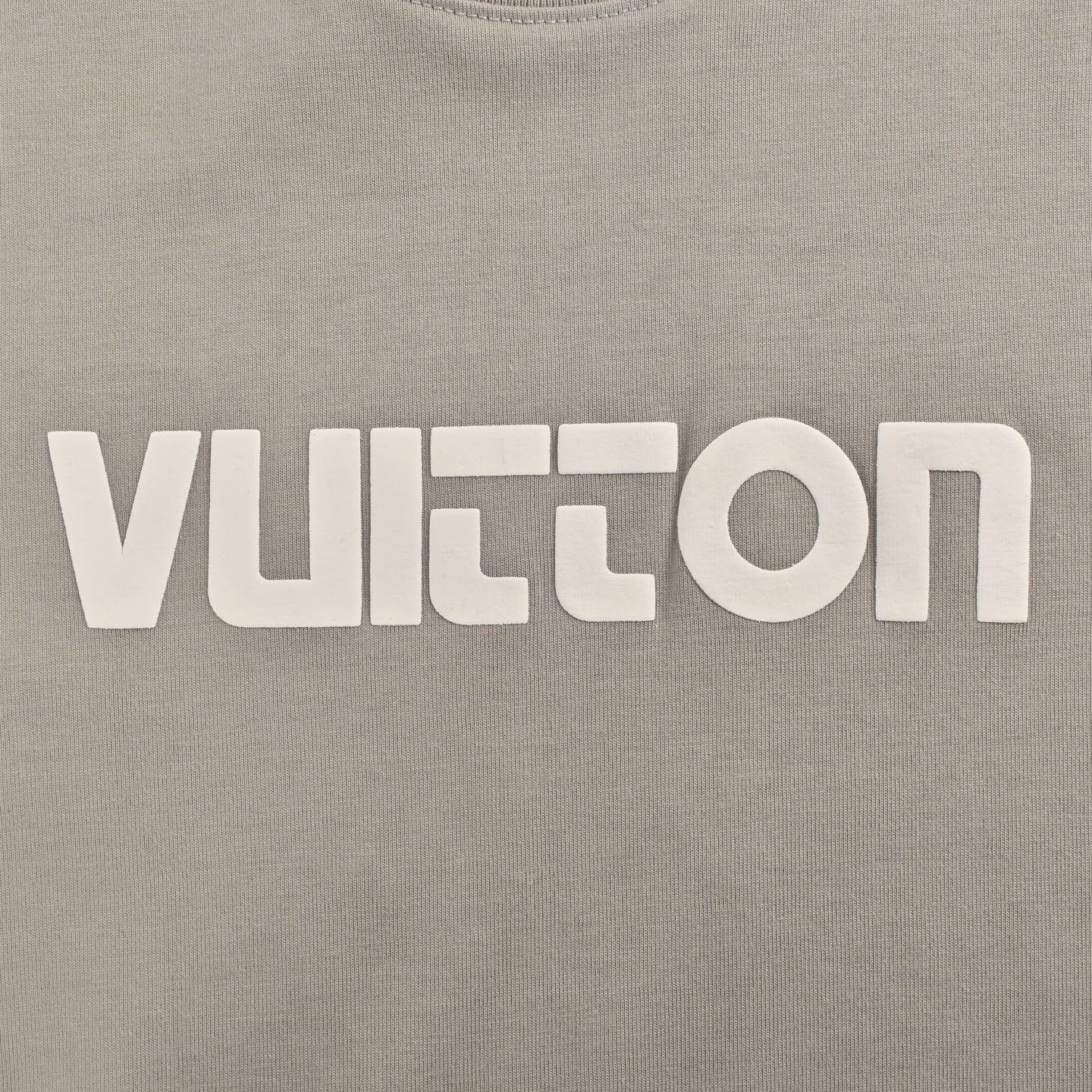 Louis Vuitton 25ss back checkerboard lettering print short sleeves