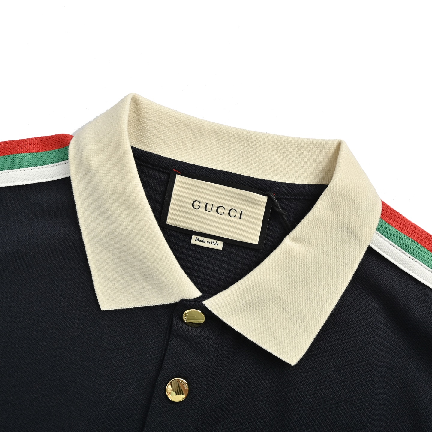 Gucci 25ss pocket double G embroidered ribbon Polo short sleeve