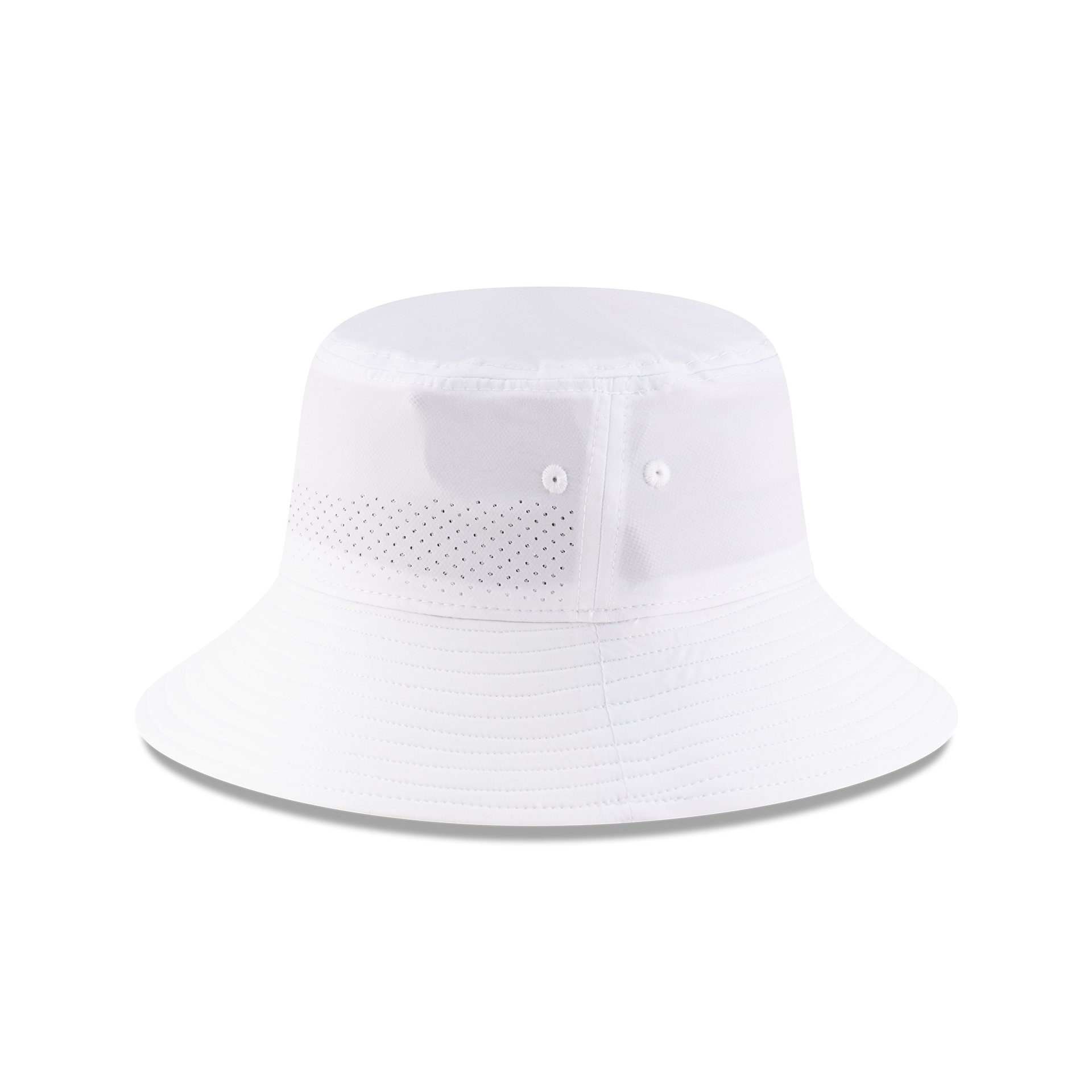 New Era Branded White Golf Stretch Bucket Hat