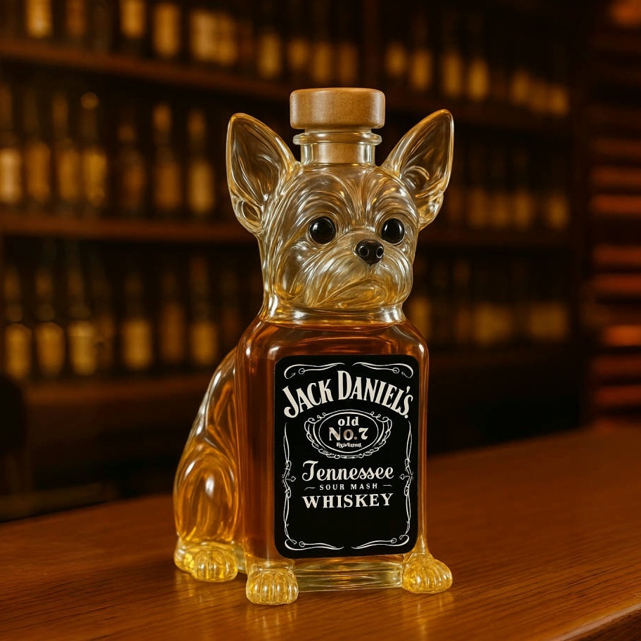Royal Yorkie Whiskey Bottle