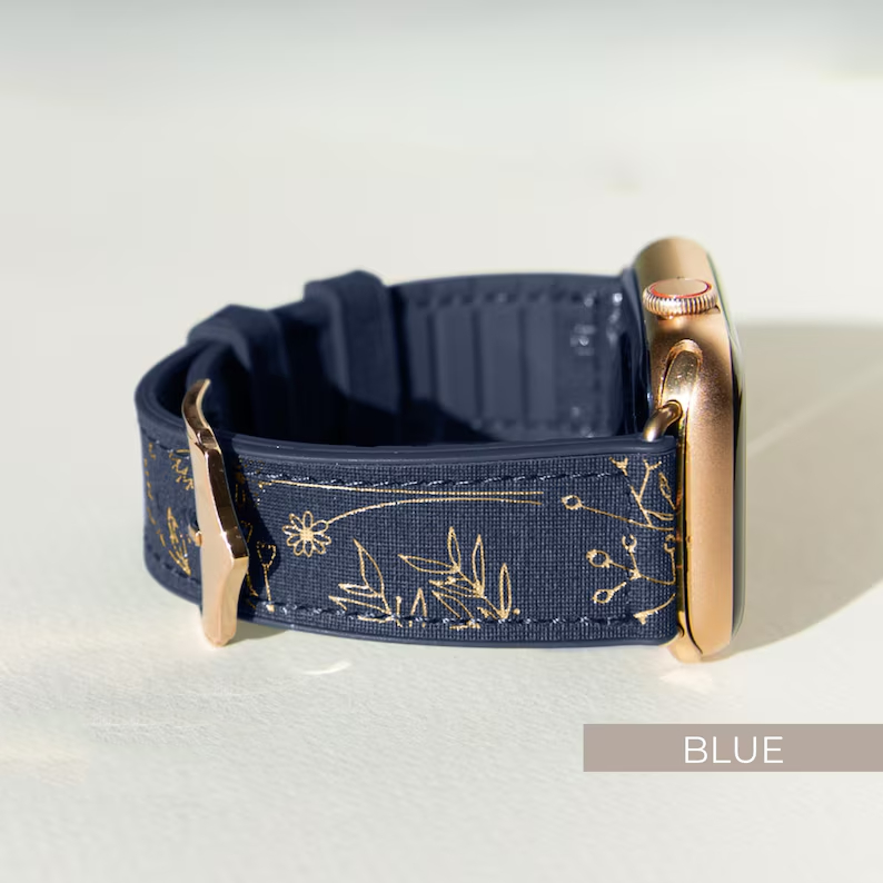 Bamboo leaf apple watch strap