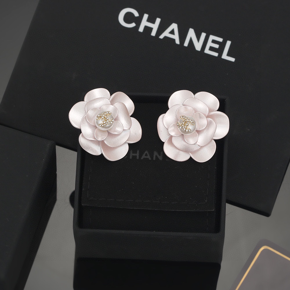 Chanel Camellia Diamond Earrings