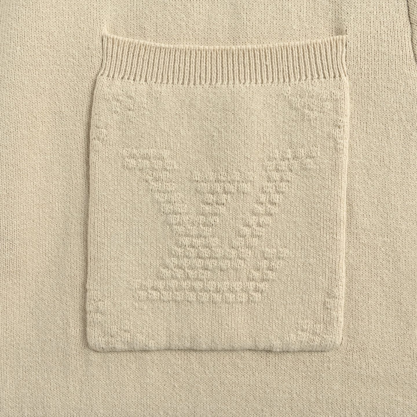 Louis Vuitton 25ss jacquard logo pocket knit short sleeve shirt