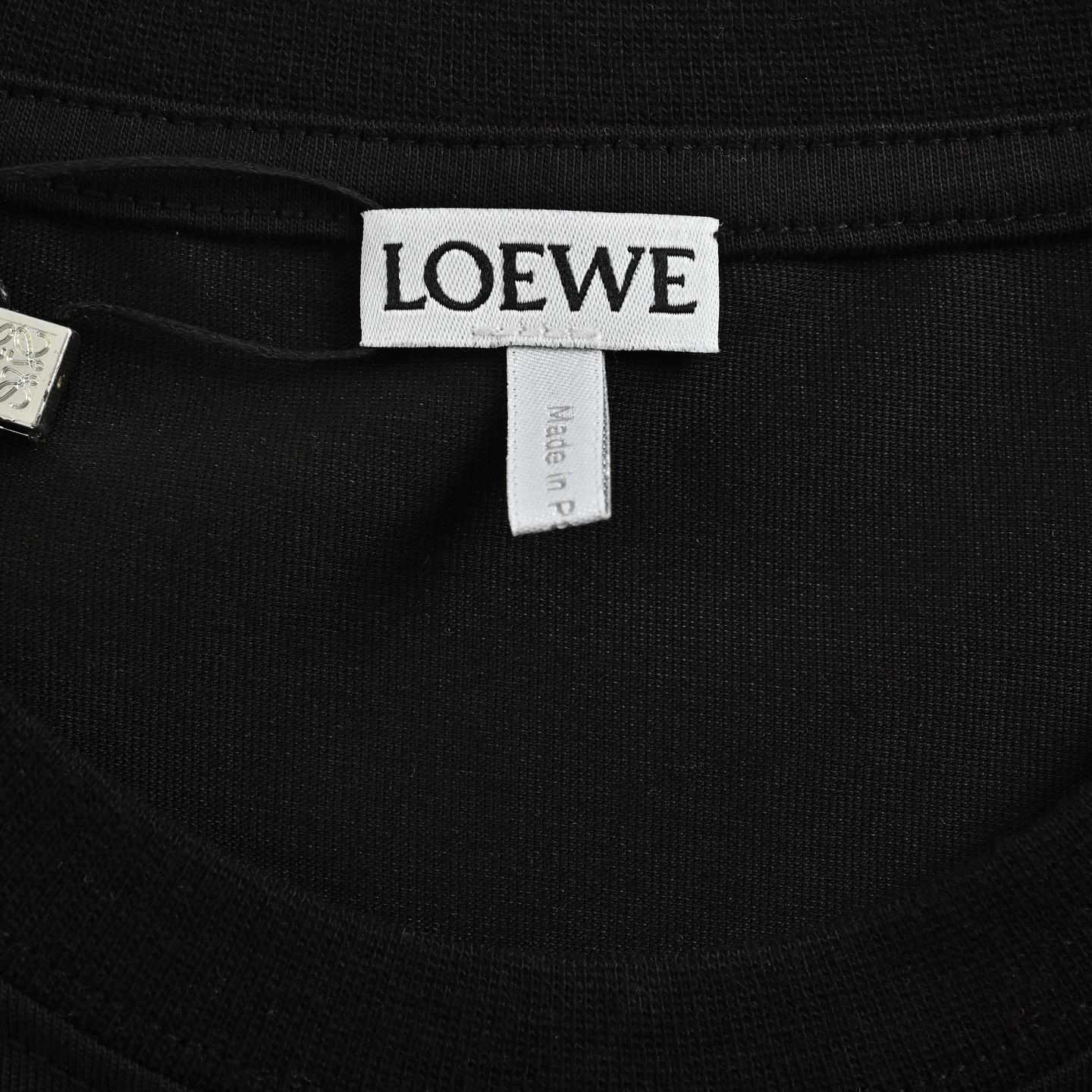Loewe 25ss colorblock embroidered logo short sleeve