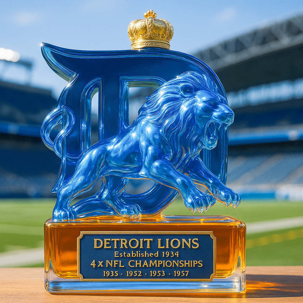 Detroit Proud Legacy Whiskey Bottle