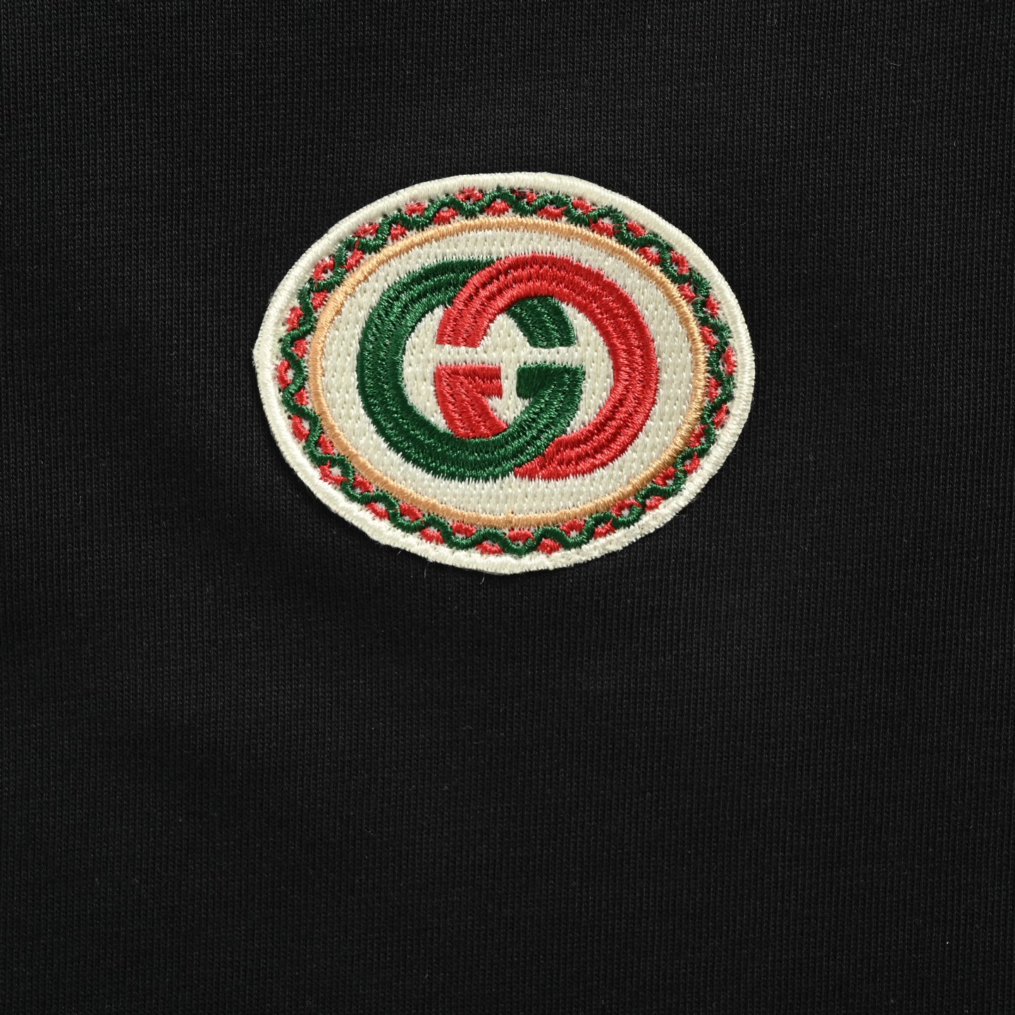 Gucci 25ss collar embroidered short sleeve